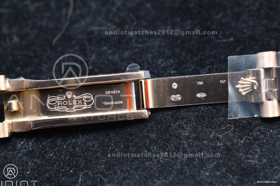 A Bracelet Bright Meteorite GMF Steel 904L On RG Crystal Markers DayDate 40 Dial President 706 1102